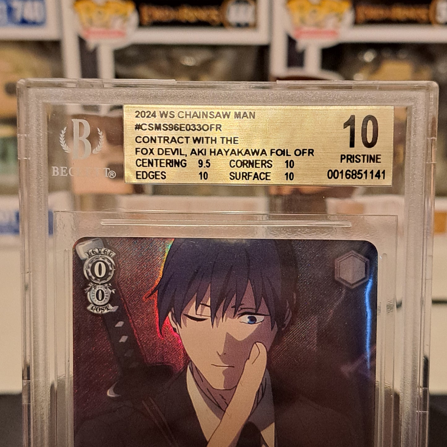 BGS 10 OFR Contract with the Fox Devil, Aki Hayakawa Chainsaw Man Weiss Schwarz