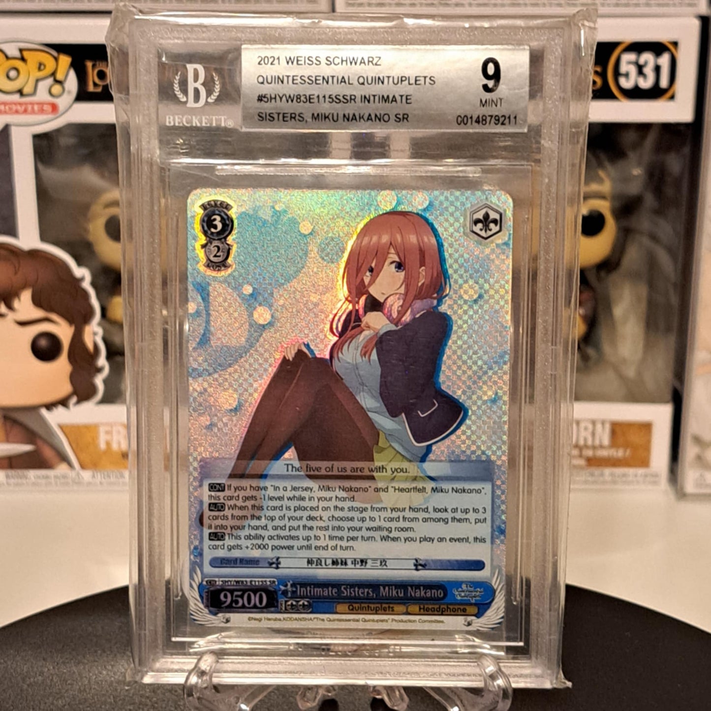 BGS 9 WEISS SCHWARZ INTIMATE SISTERS MIKU NAKANO ENGLISH W83-E115S SR