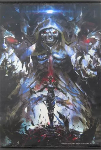 Overlord B2 Wall Scroll Albedo and Ainz Ool Gown