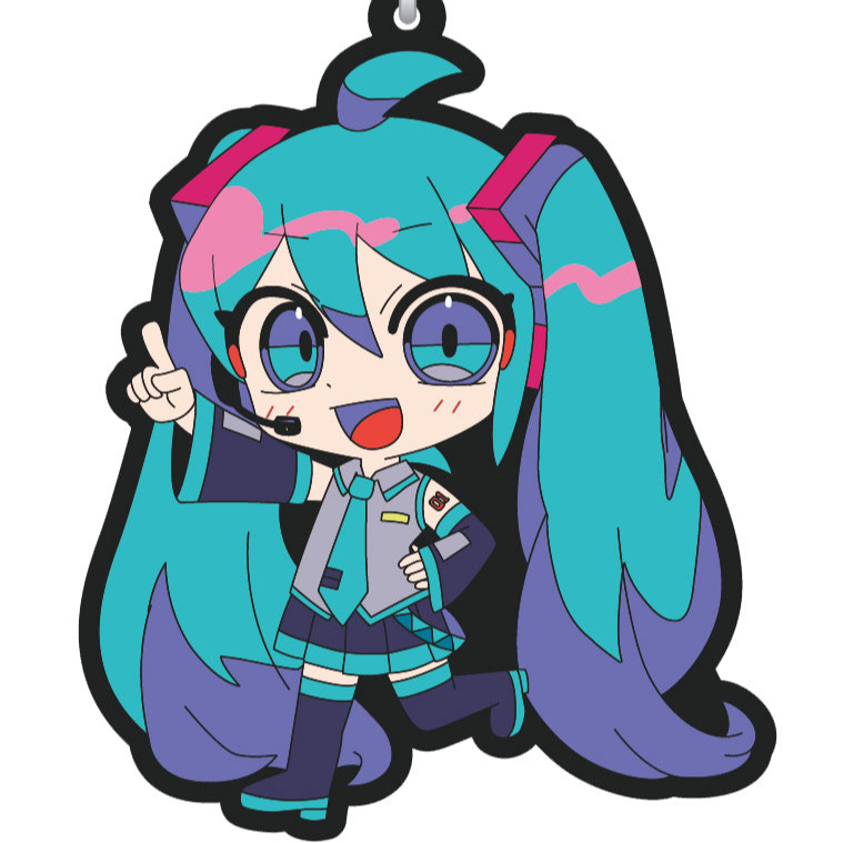Hatsune Miku Series Rubber Key Chain / Hatsune Miku