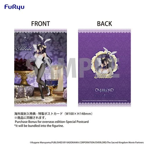 Overlord BiCute Bunnies Figure Albedo W/ Postcard