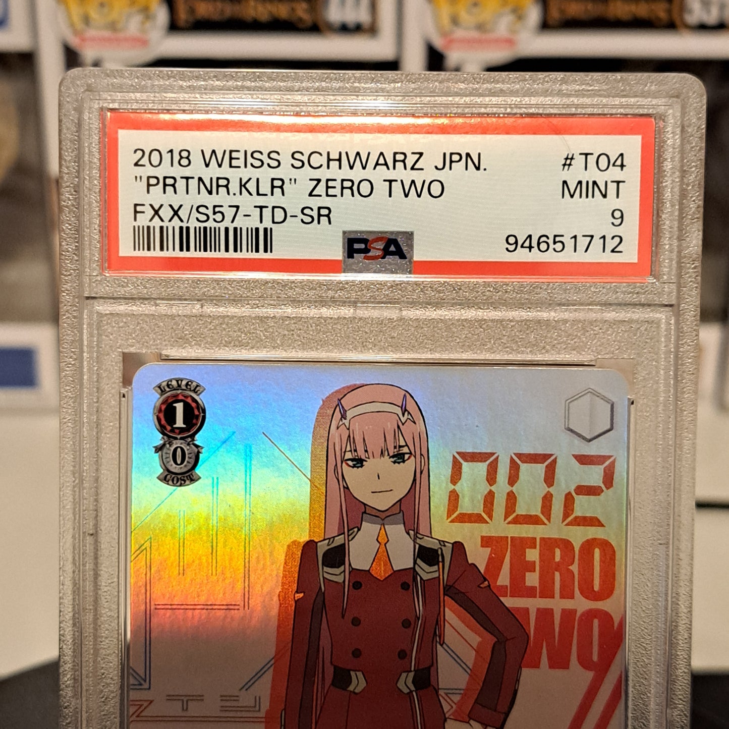 PSA 9 Weiss Schwarz Zero Two Darling In The Franxx