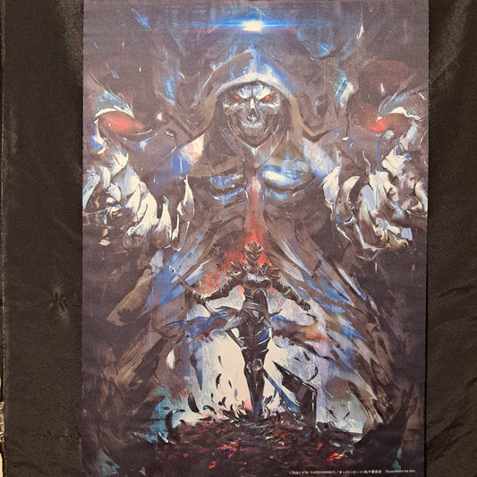 Overlord B2 Wall Scroll Albedo and Ainz Ool Gown