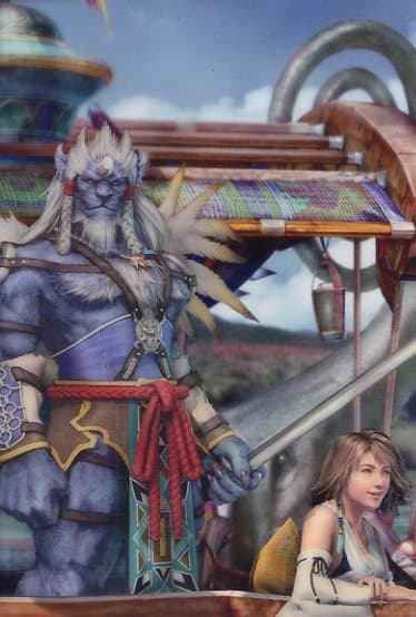 Final Fantasy X Visual Card Kimahri and Yuna