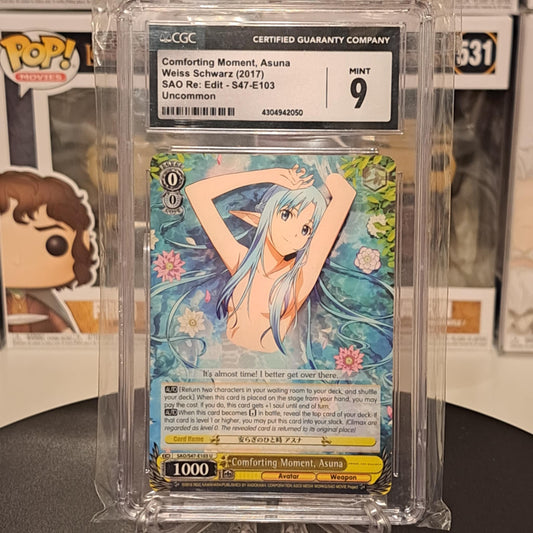 2017 Weiss Schwarz SAO Uncommon Comforting Moment Asuna CGC 9 MINT