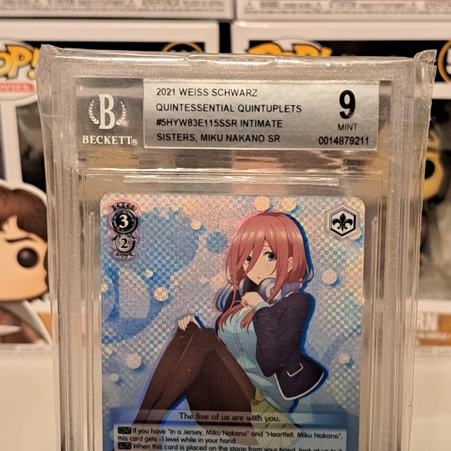 BGS 9 WEISS SCHWARZ INTIMATE SISTERS MIKU NAKANO ENGLISH W83-E115S SR