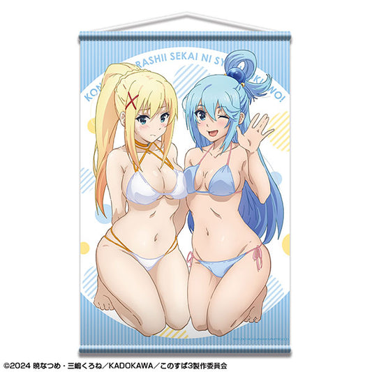KonoSuba 3 Aqua & Darkness Bikini B2 Wall Scroll