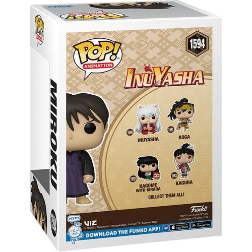 InuYasha Miroku Funko Pop! Vinyl Figure #1594 - Previews Exclusive